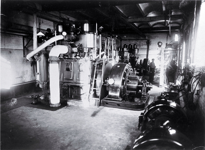 Interior of an electric generating plant Interior of an electric generating plant