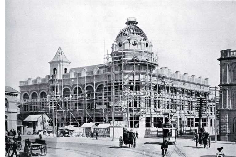 The Royal Exchange Building, Cathedral Square, Christchurch, near completion The Royal Exchange Building, Cathedral Square, Christchurch, near completion