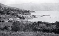 A view of the south end of Akaroa from near the golf links