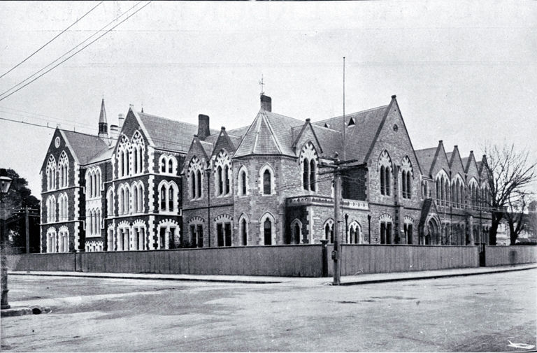Christchurch Girls' High School, showing the new extension on the left Christchurch Girls' High School, showing the new extension on the left