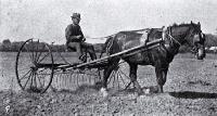 Wrestling with the twitch : raking up after ploughing to burn off later at the new soldiers' settlement near Avonhead.