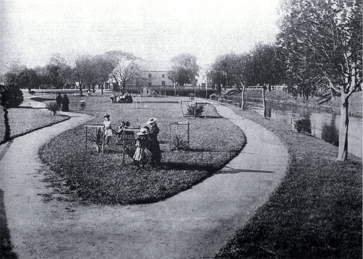 The banks of the River Avon between the present Bridge of Remembrance and Hereford Street The banks of the River Avon between the present Bridge of Remembrance and Hereford Street