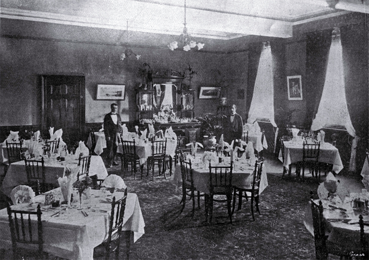 Dining room, Clarendon Hotel, Christchurch Dining room, Clarendon Hotel, Christchurch