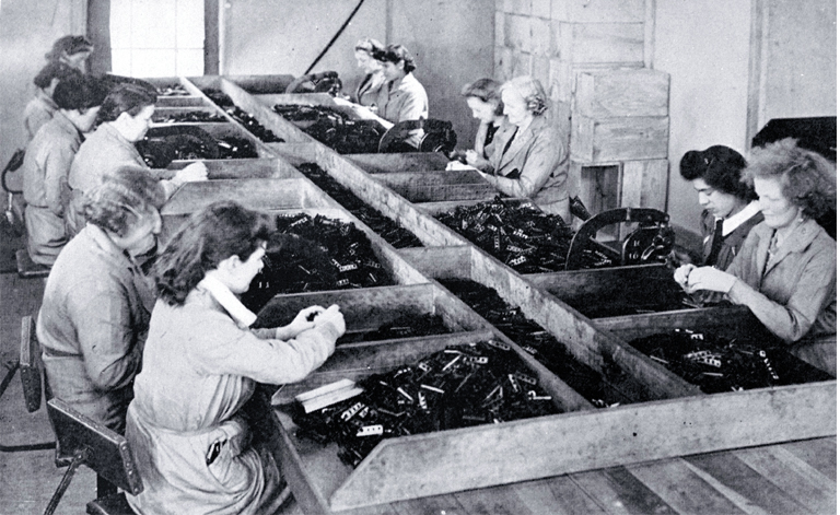 Munitions jobs were often monotonous Munitions jobs were often monotonous