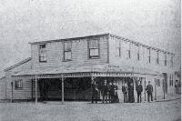 Mrs Merritt's boarding house at the corner of Hazeldean Road and Harper Street, Christchurch