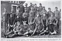 A troop of the New Zealand Rough Riders (the 3rd New Zealand contingent) in camp at Addington, Christchurch, shown shortly after enrolment