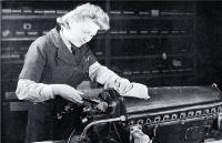 During the war, girls were engaged on a wide range of jobs
