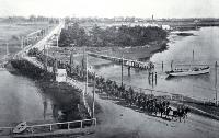 Members of the B Squadron of the Canterbury Mounted Regiment on their way to Lyttelton
