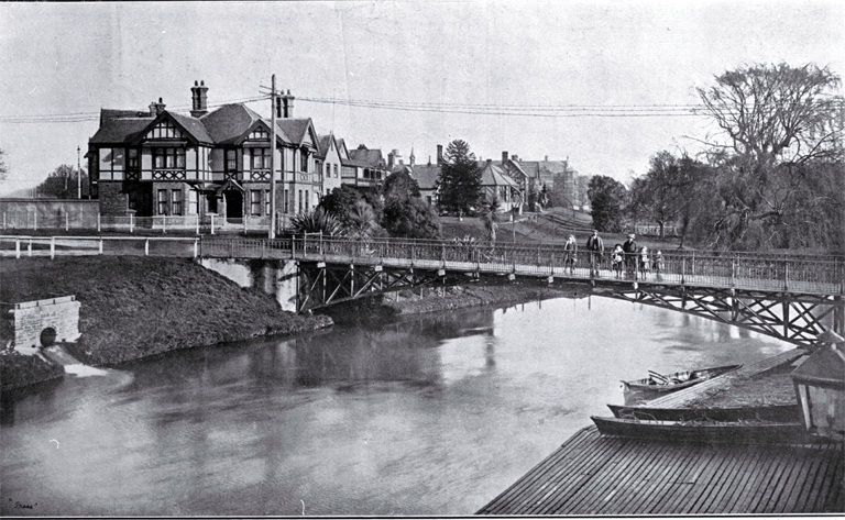 The hospital bridge over the River Avon, Christchurch The hospital bridge over the River Avon, Christchurch