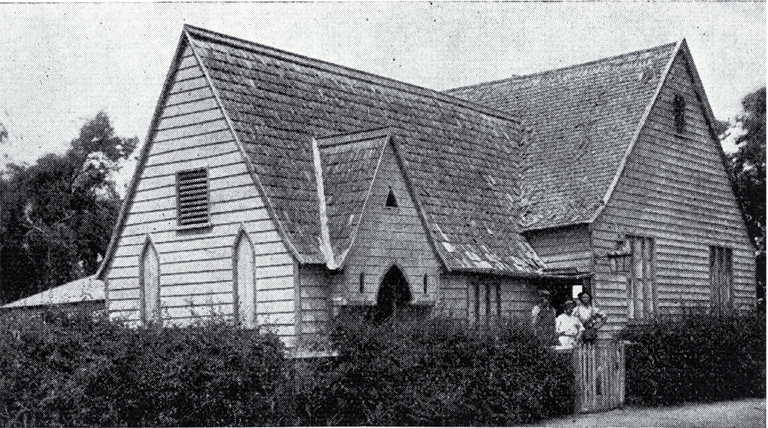 The first Methodist church built at St Albans Lane, Christchurch The first Methodist church built at St Albans Lane, Christchurch