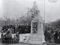 Unveiling of the Captain Cook statue in Victoria Square by the Governor-General