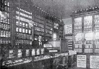 The interior of Spencer Vincent's chemist shop at 214 High Street, Christchurch