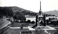 Akaroa, showing the war memorial