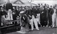 Opening day at the Edgeware Bowling Club's green