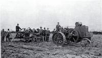 The Kinnard-Haines agricultural motor at work near Christchurch