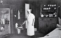 Shearers' chef in the dining and cooking quarters 
