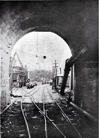 Arthur's Pass Tunnel from inside the Otira portal