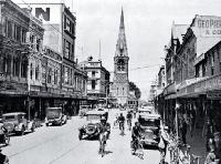 Colombo Street, Christchurch, looking south towards the Cathedral [ca. 1930]
