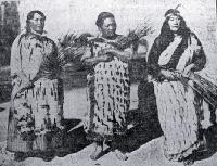 The wahine who welcomed the visitors to Tuahiwi, North Canterbury