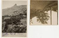 1. Castle Rock from 23 Port Hills Road. 2. Bridle Path Rd. Heathcote