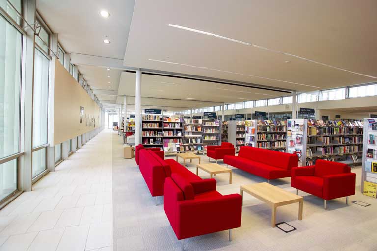 Length of library on street side Length of library on street side