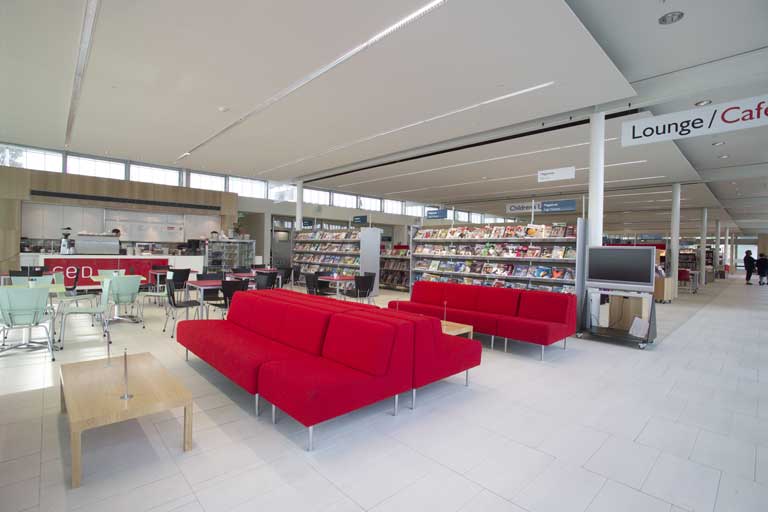 Lounge and Café area Lounge and Café area