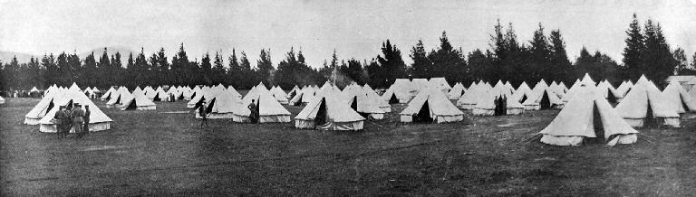 A view of the camp of the Blue Force at Sheffield. A view of the camp of the Blue Force at Sheffield.