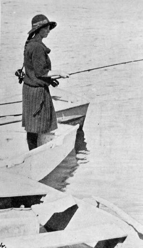 Small daughters are just as keen on fishing as their fathers. Small daughters are just as keen on fishing as their fathers.