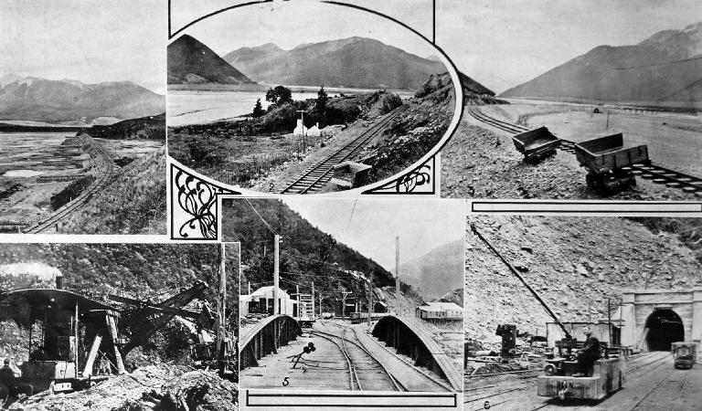 The progress of construction works on the Midland Railway. The progress of construction works on the Midland Railway.