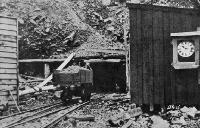 A truck load of borings running from the tunnel to the tip head.