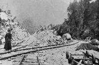 The railway line running to Holt’s Creek Power House and intake.