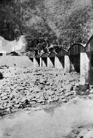 The approach bridge to the tunnel.