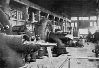 Interior of power-house, near bed of Rakaia river, half a mile from surge chamber.