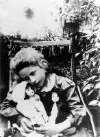 Ngaio Marsh as a child with two of her dolls