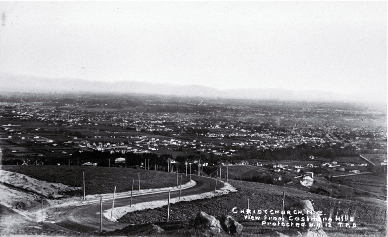 The view of Christchurch taken from a section of the Cashmere Hills that is about to be developed The view of Christchurch taken from a section of the Cashmere Hills that is about to be developed