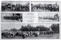 The anti-consumption crusade : Dr Greenwood and Mr Hornibrook are shown arriving at Victoria Park in Rangiora.