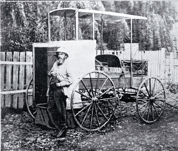 Dr Alfred Charles Barker (1819-1873) pictured with his trap Dr Alfred Charles Barker (1819-1873) pictured with his trap
