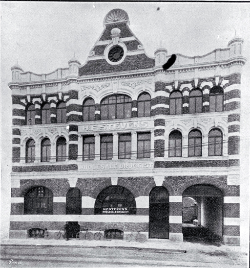 H.F. Stevens, wholesale druggist, Worcester Street, Christchurch H.F. Stevens, wholesale druggist, Worcester Street, Christchurch