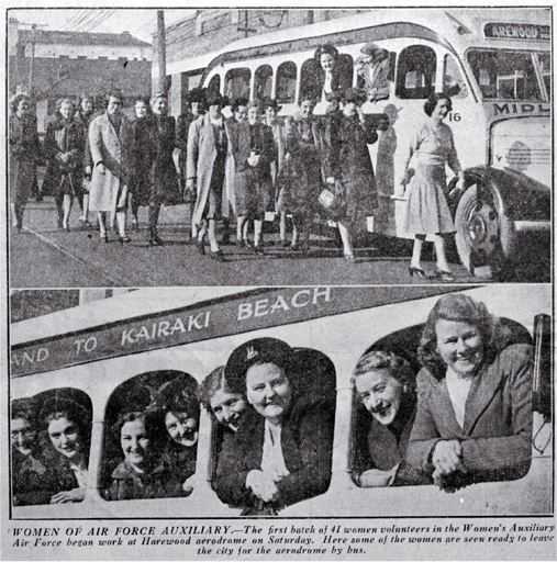 Women of the Air Force Auxiliary, Harewood, Christchurch Women of the Air Force Auxiliary, Harewood, Christchurch