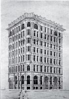 New Zealand Express Company Limited : sketch of the proposed building at the corner of Hereford and Manchester Streets, Christchurch.