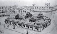 Hart and Reese's winning entry for the Christchurch Beautifying Association's 1916 Cathedral Square improvement scheme
