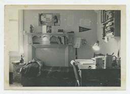 A student bedroom Photo of a student bedroom