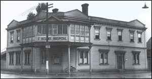 St Helen’s Hospital in 1937. Photograph from Lost Christchurch