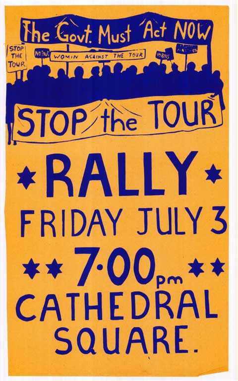 The Govt. Must Act Now. Stop the Tour. Rally Friday July 3rd. The Govt. Must Act Now. Stop the Tour. Rally Friday July 3rd.