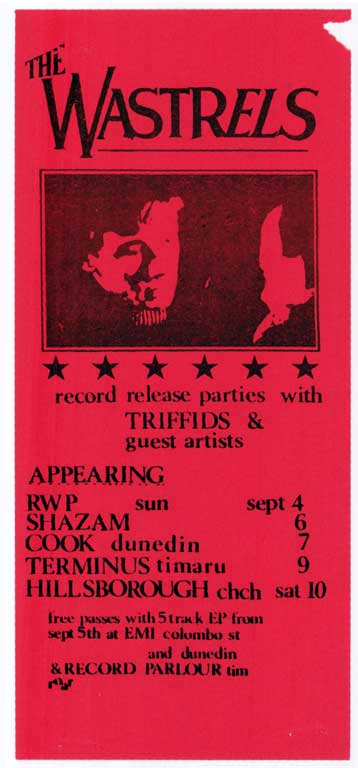 The Wastrels - record release parties with Triffids and guest artists The Wastrels - record release parties with Triffids and guest artists