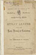 View Stray leaves from the early history of Canterbury as a PDF 