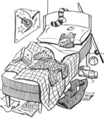 "Tidy your room"