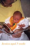 Jessica aged 3 weeks