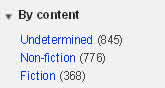 filter by content