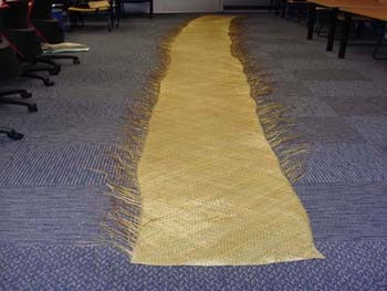 Whariki drying at